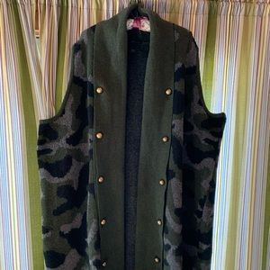 Lane Bryant military style sweater vest